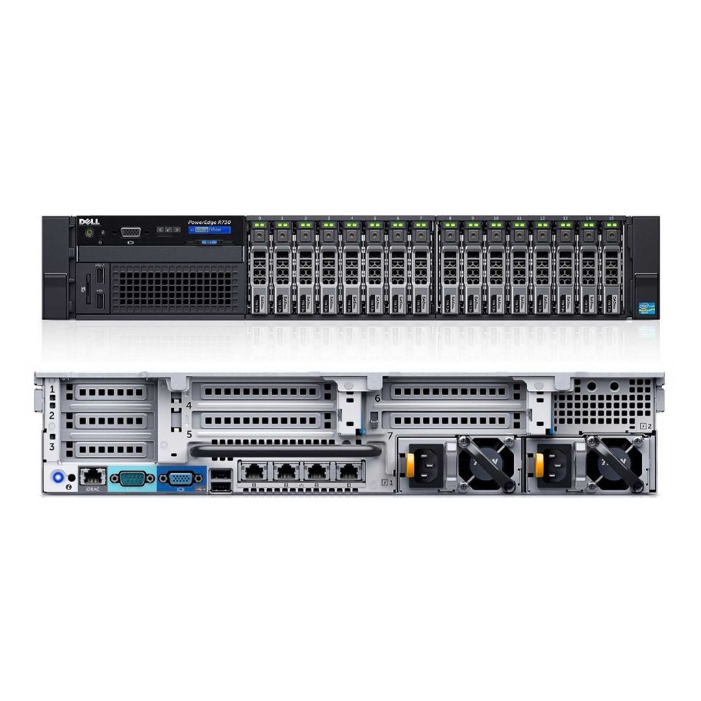 Serveur Dell PowerEdge R730 – 2×Xeon E5-2620 v3 | 64 Go RAM | 2